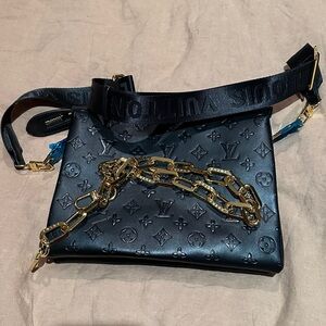 Black vegan crossbody bag New, never used LV Louis inspired dupe. Not real